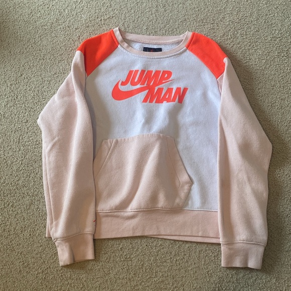 Girls Nike/jordan orange and pink crewneck. - Picture 4 of 6